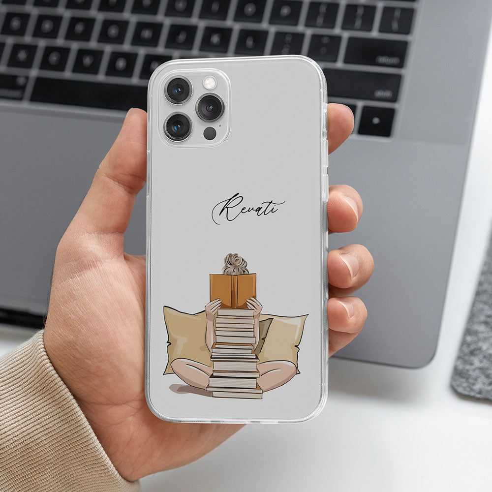 Bookworm Transparent Silicone case S A A B O O