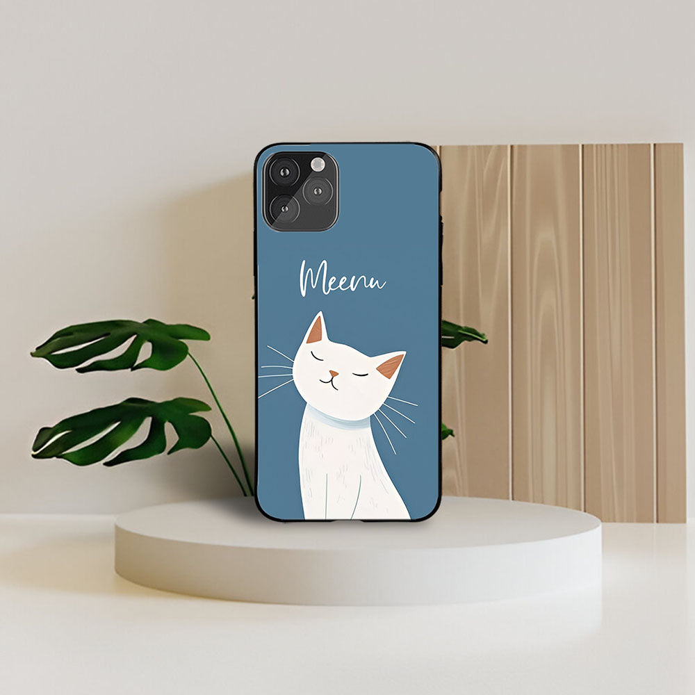 Cute Cat Name Printed Protective Case