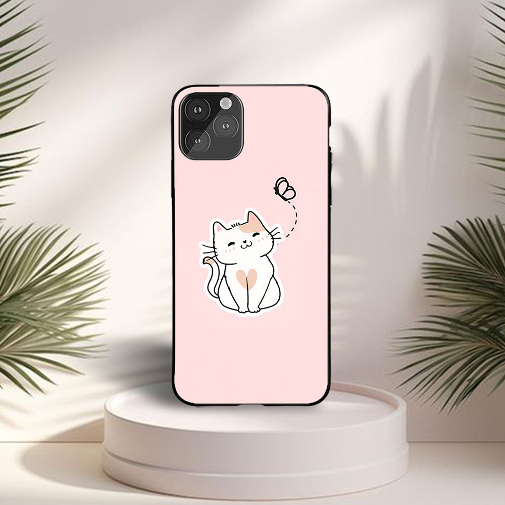 Pinky Meow Printed Protective Case