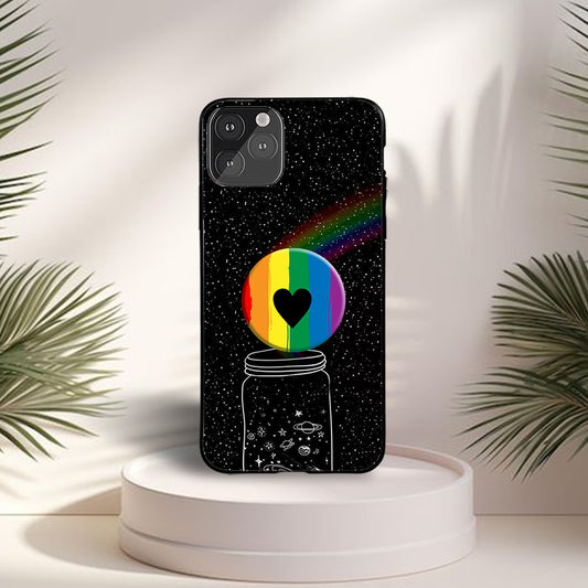 Rainbow Color Black love