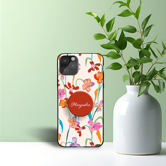 White floral Gripper Case