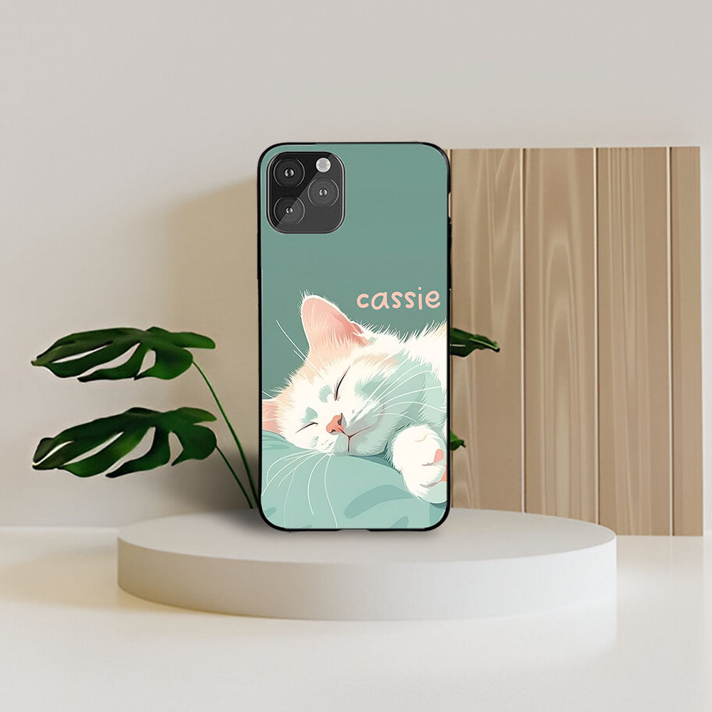 Nap Cat Name Printed Protective Case