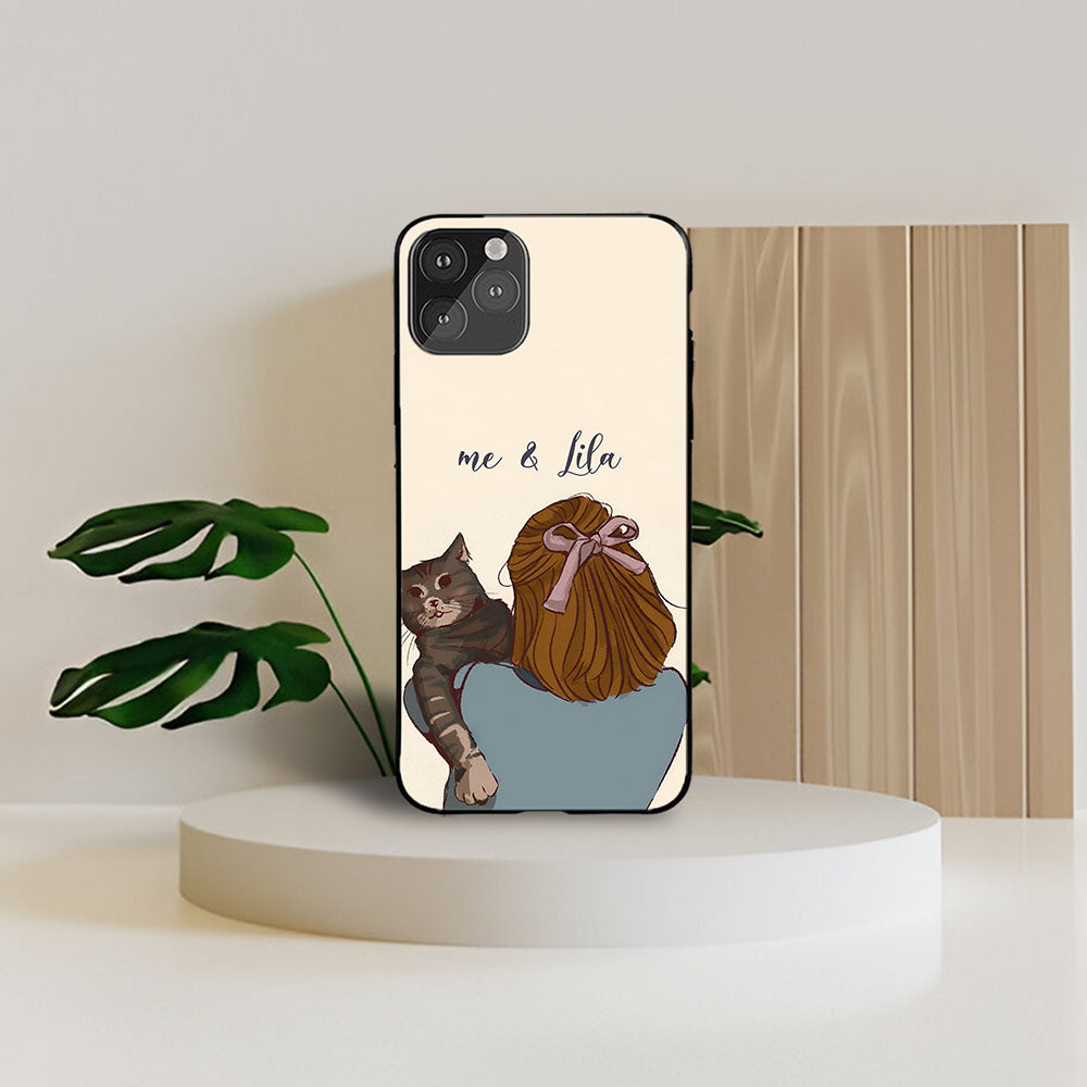 My Love Cat Name Printed Protective Case