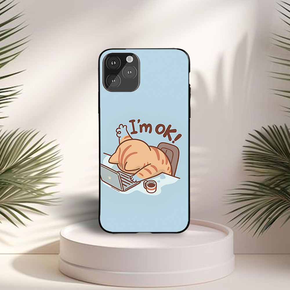 I Am Ok Cat Printed Protective Case