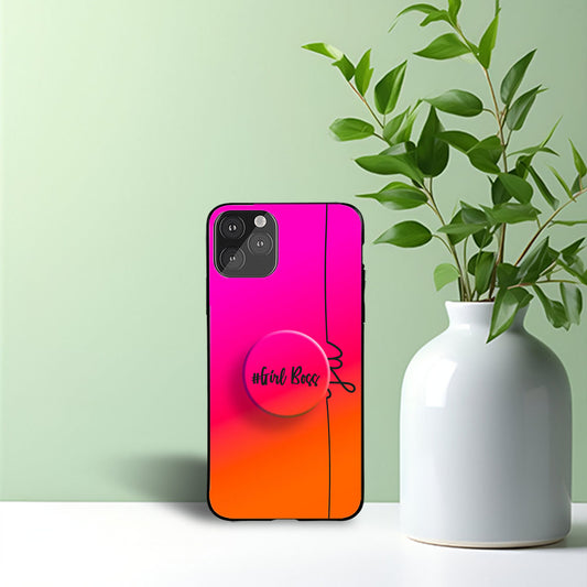 Light Orange Shades Gradient Name Gripper Case