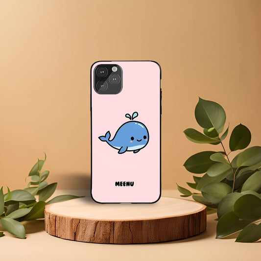 Cute Fish Printed Name Protective Phone Case