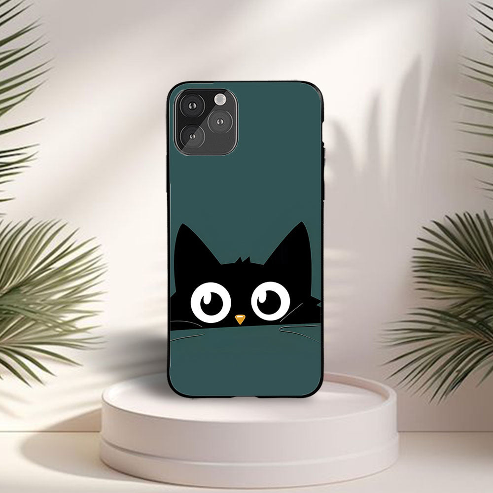 Blacky Cat Printed Protective Case