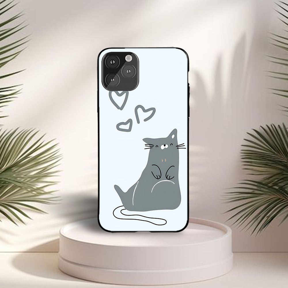 Cat With Love Printed Protective Case