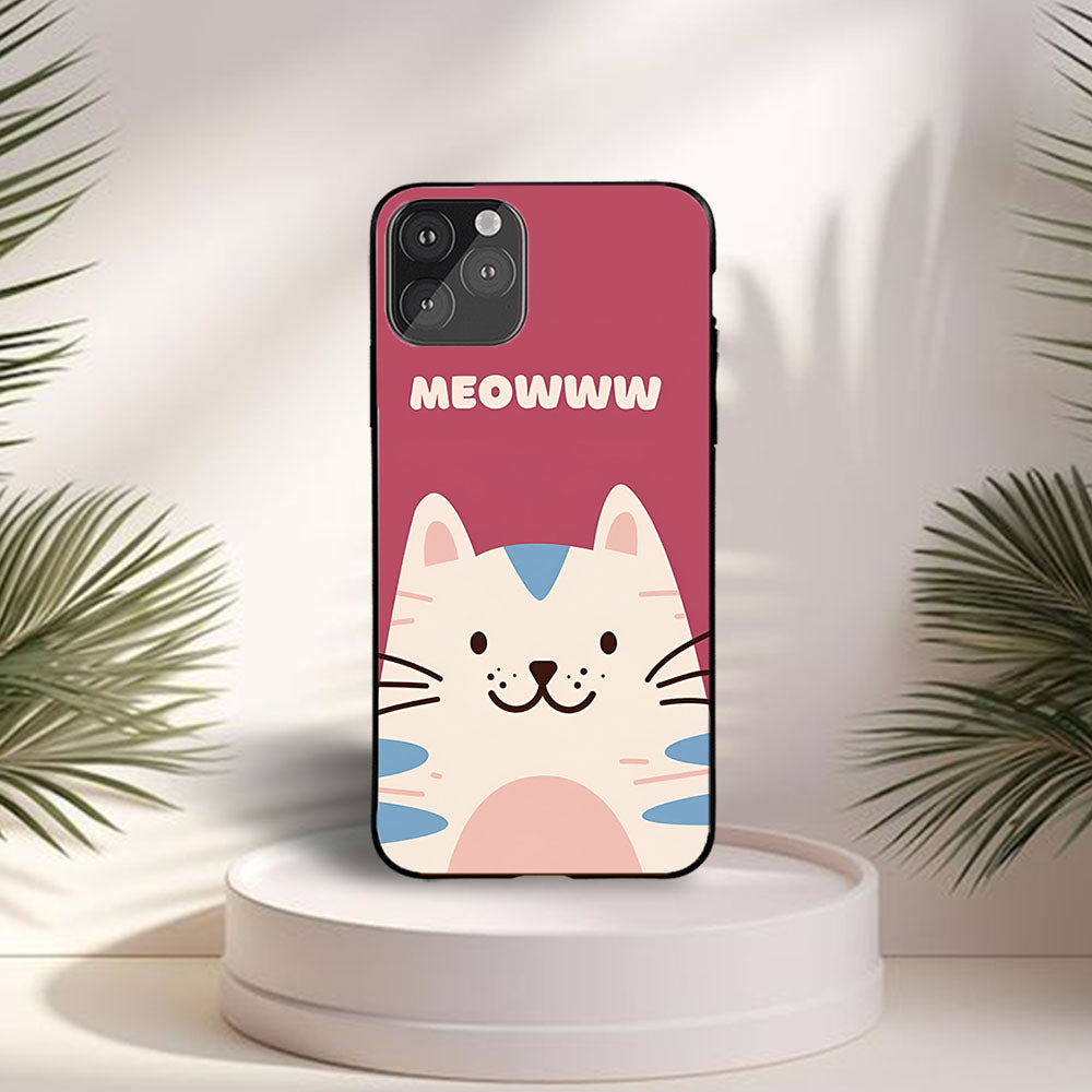 Meow Printed Protective Case