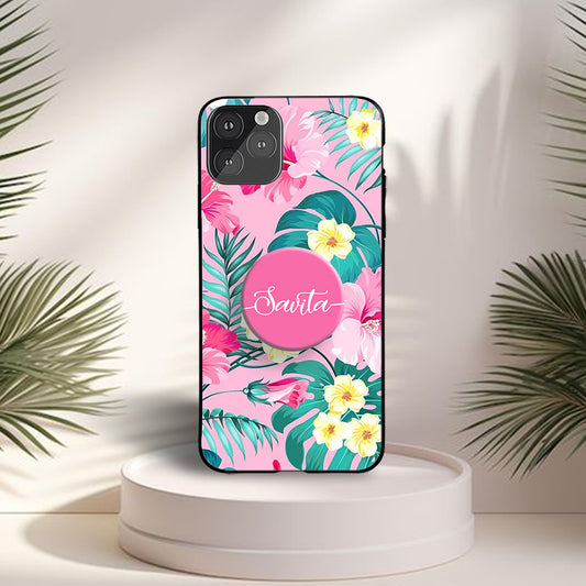 Gripper Case With Pink Floral