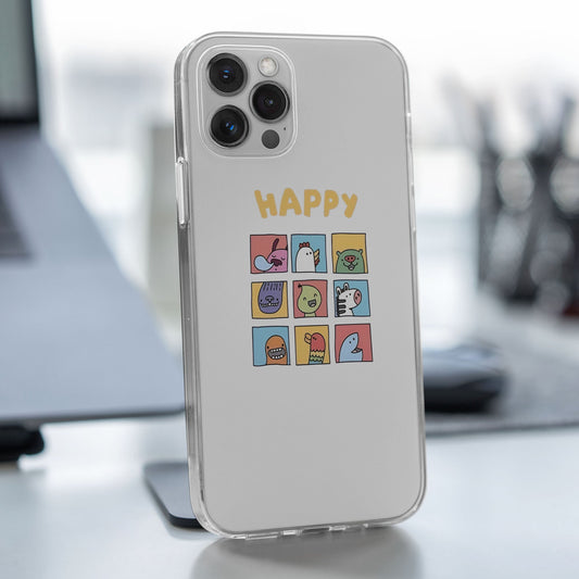 Happy Things Printed Silicone case