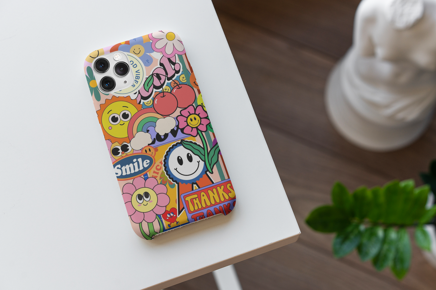 Aesthetic Smiley flower Case