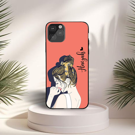 Cute Shy Scarf Girl Name Case