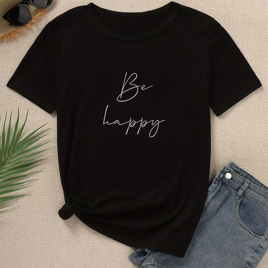 Be Happy Printed Unisex T-Shirt