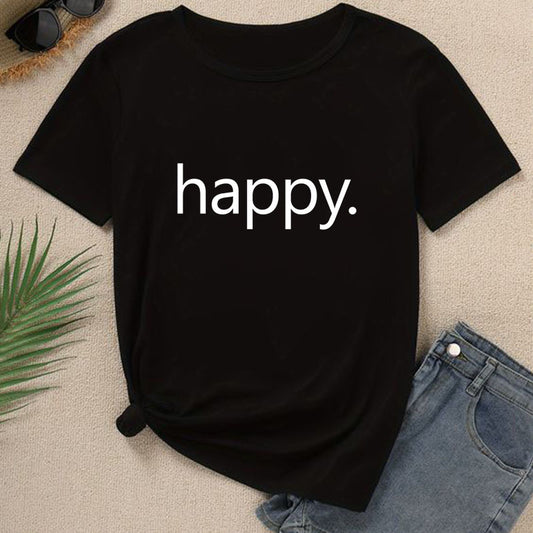 Happy Printed Unisex T-Shirt