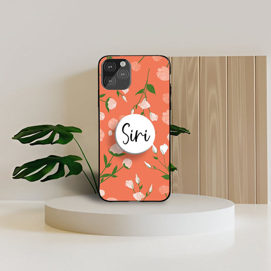 Peach floral Gripper Case