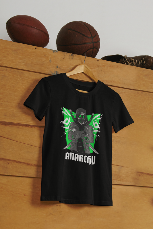 Anarchy Printed black Unisex T-Shirt