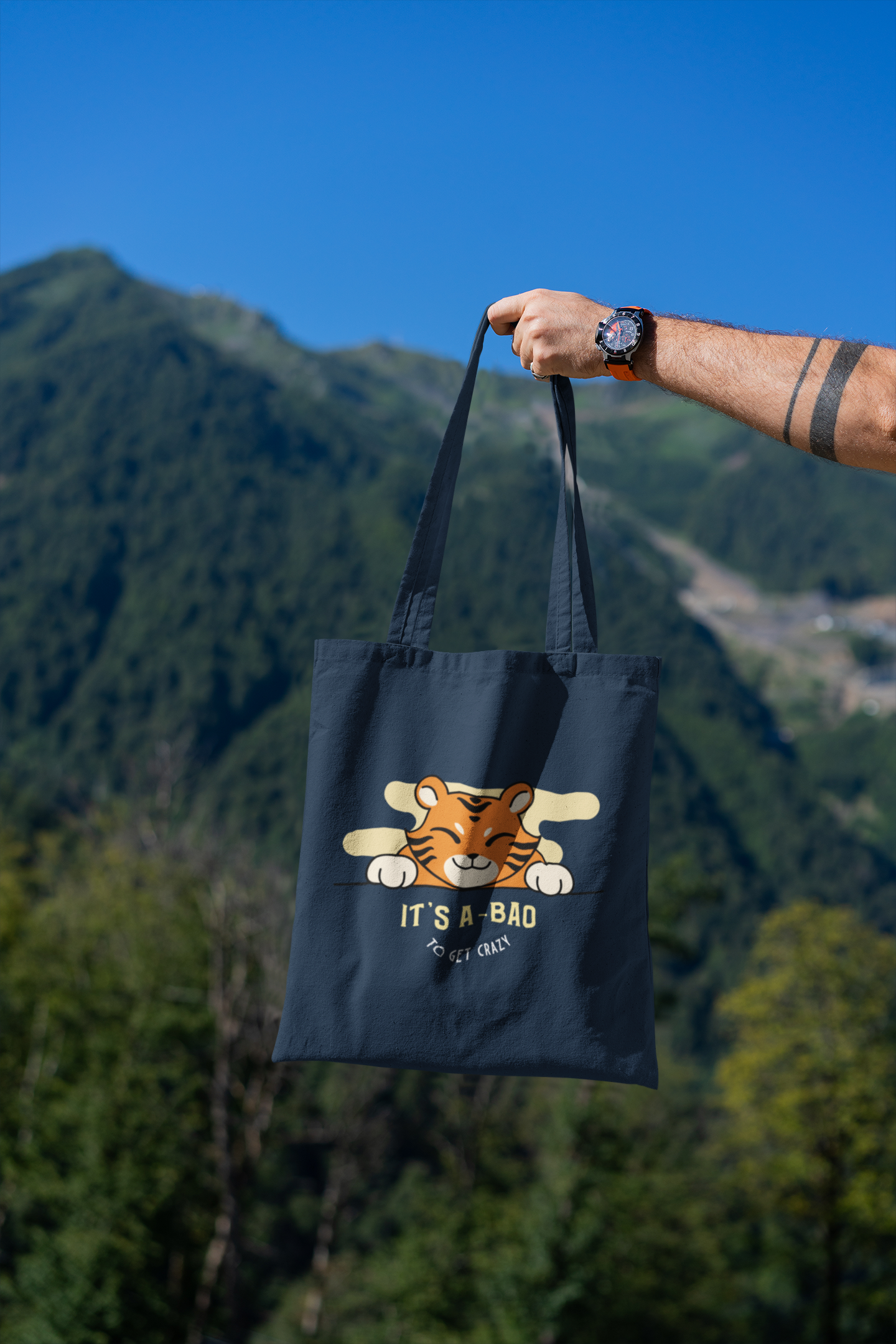 It's a - bao to get crazy Printed Tote Bag