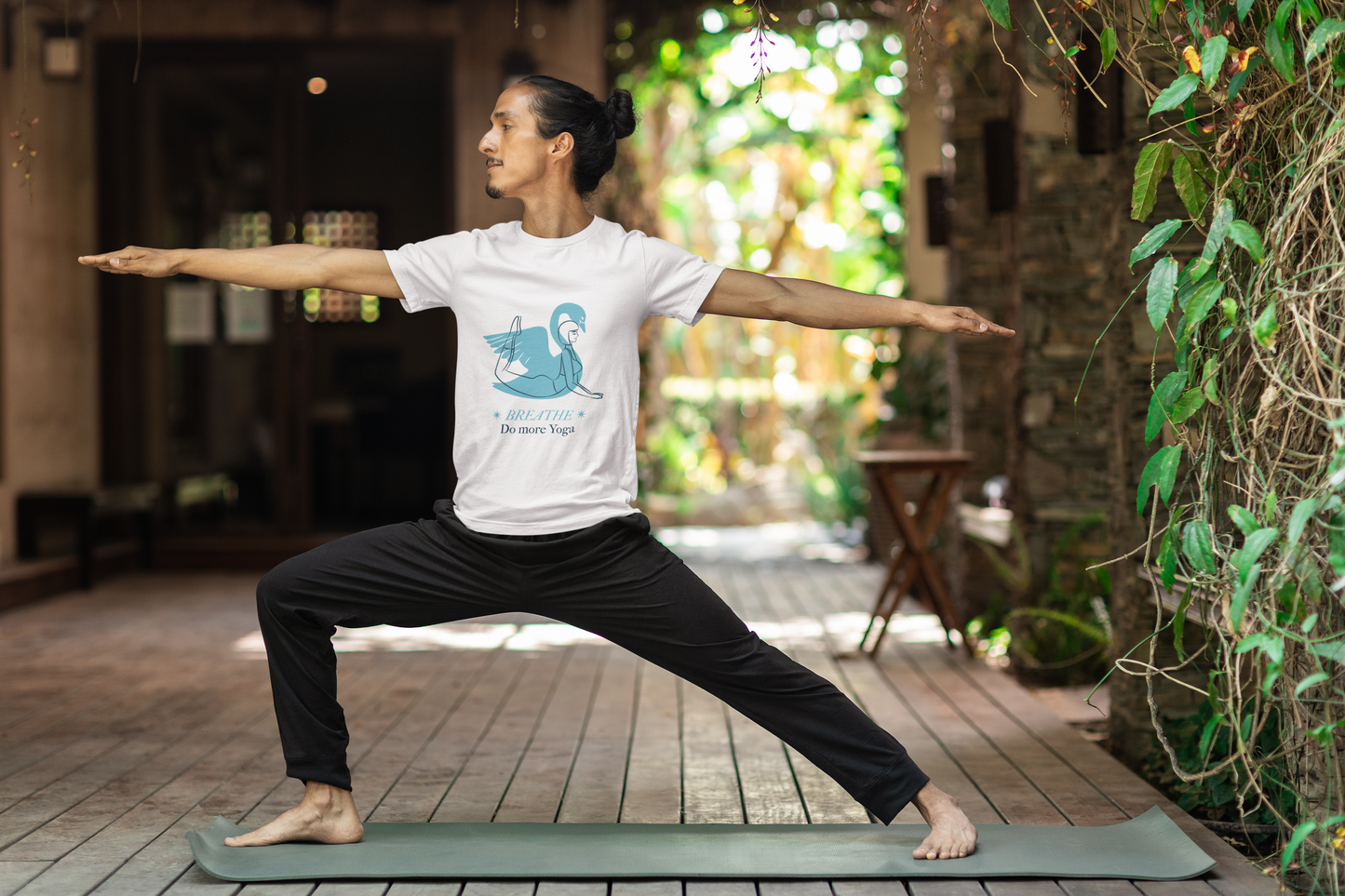 Breath Do more yoga White Unisex T-Shirt