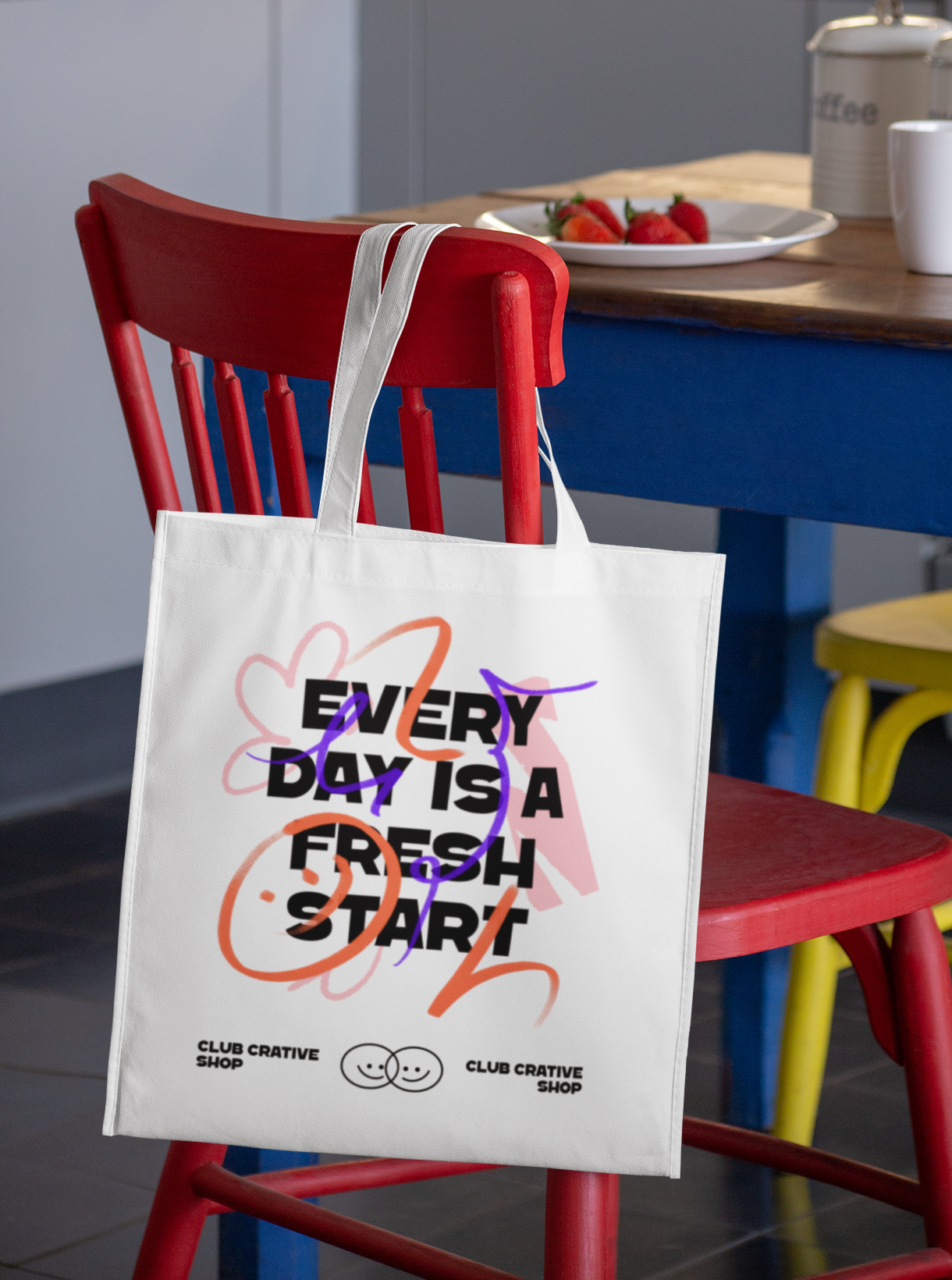 Every Day Is A Fresh Start Printed Tote Bag