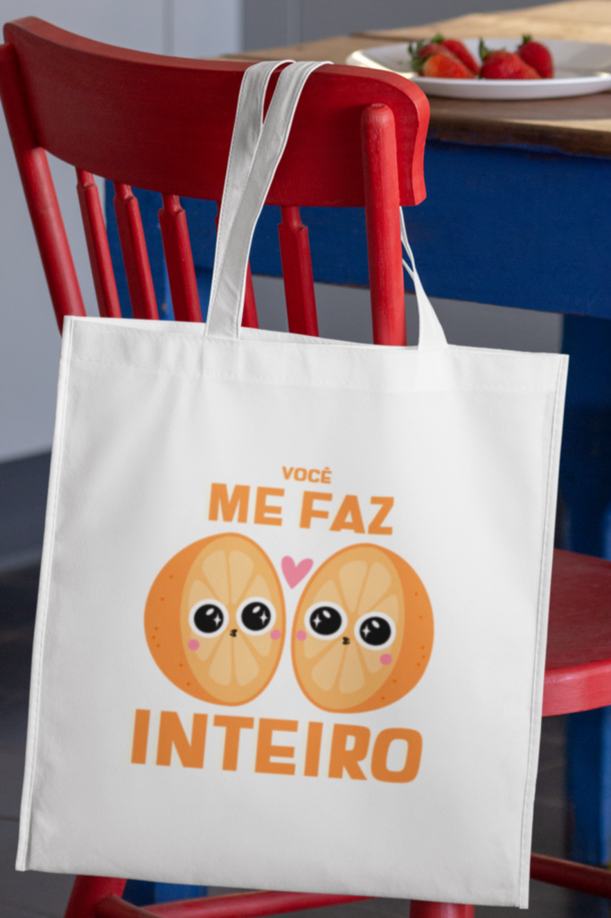 Me faz inteiro Printed Tote Bag