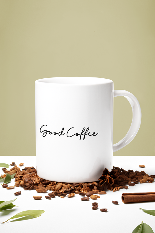 Good coffee Printed White Coffee Mug