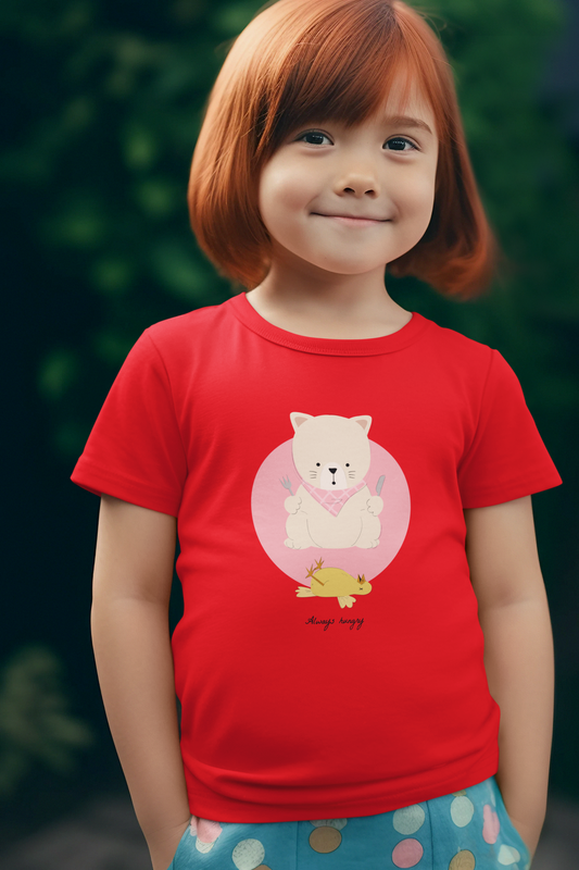 Not weire just unique Printed red Kids T-shirts