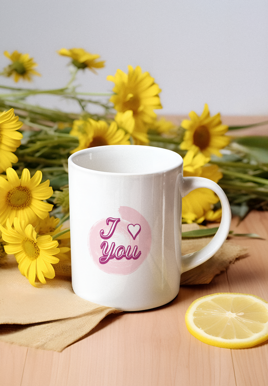 I love you  printed White Coffee Mug