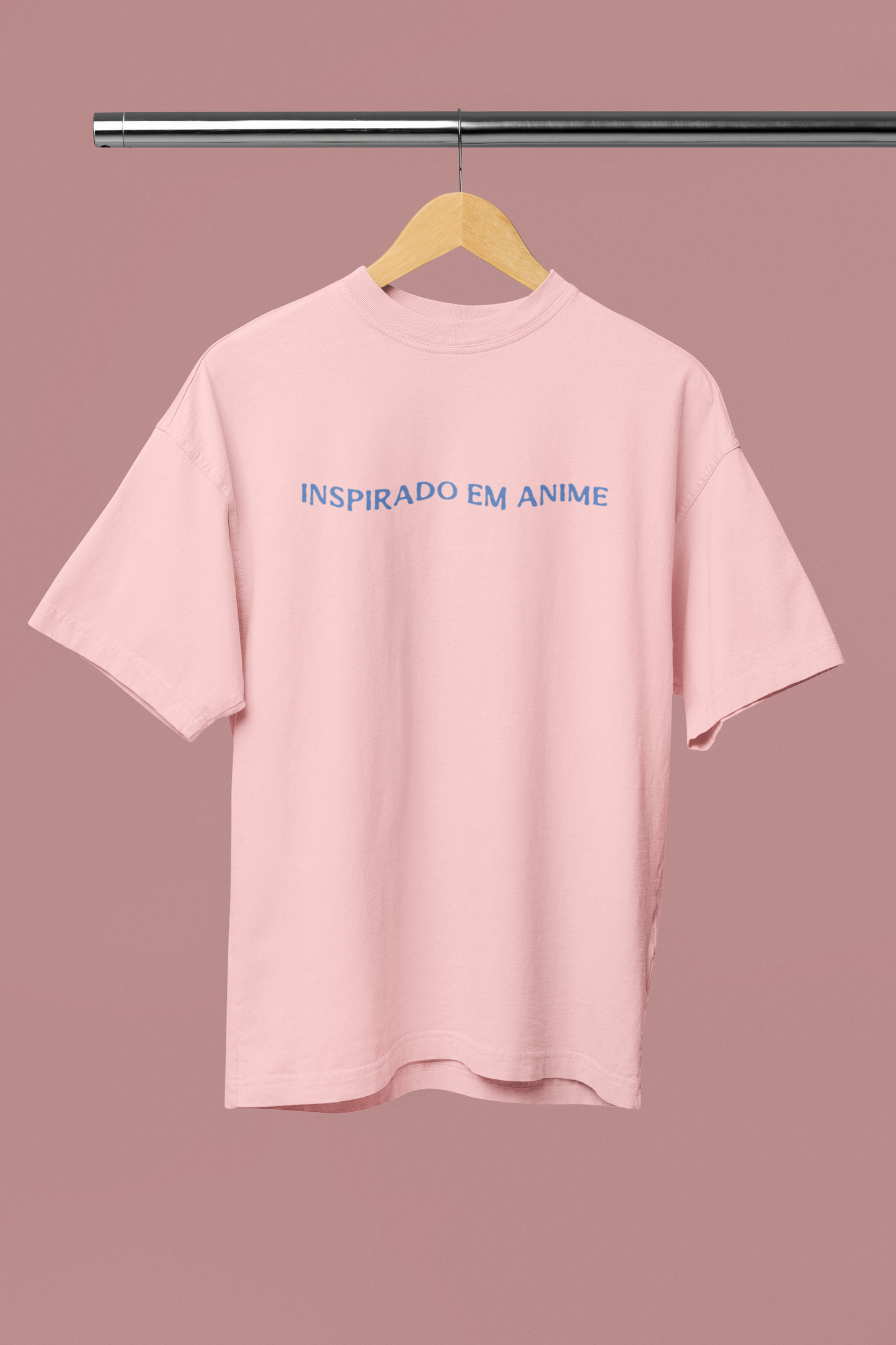 Inspirado Em Anime Oversized Light Pink Front and Back Printed T-shirt Unisex