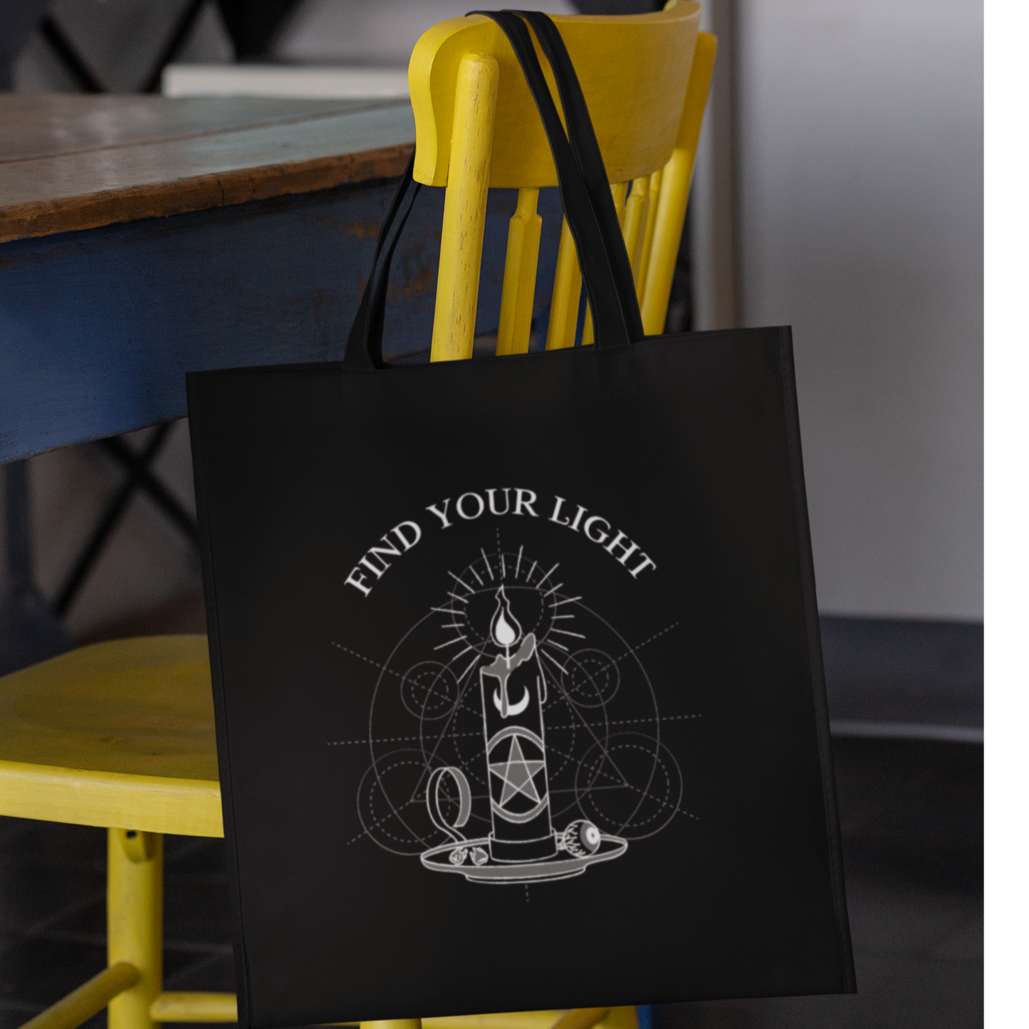 Find your light Printed Tote Bag