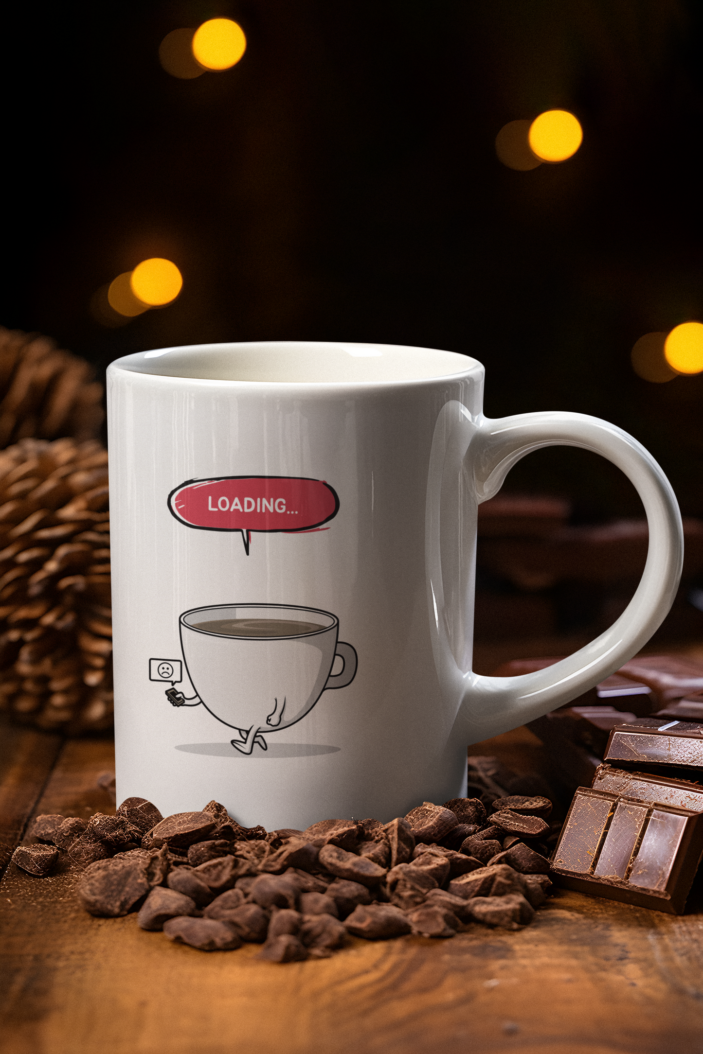 Loading Printed White Coffee Mug