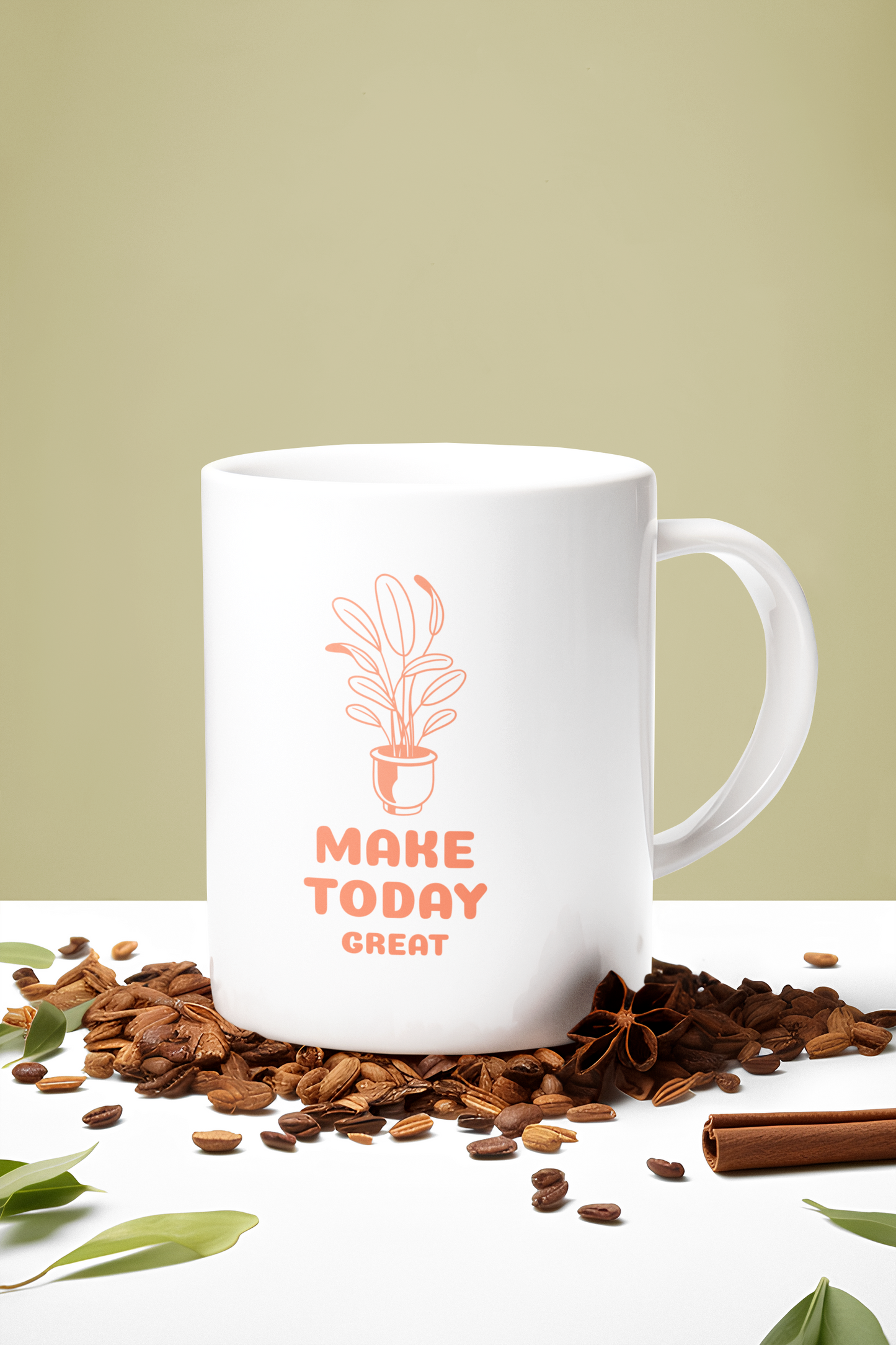 Make today great Printed White Coffee Mug