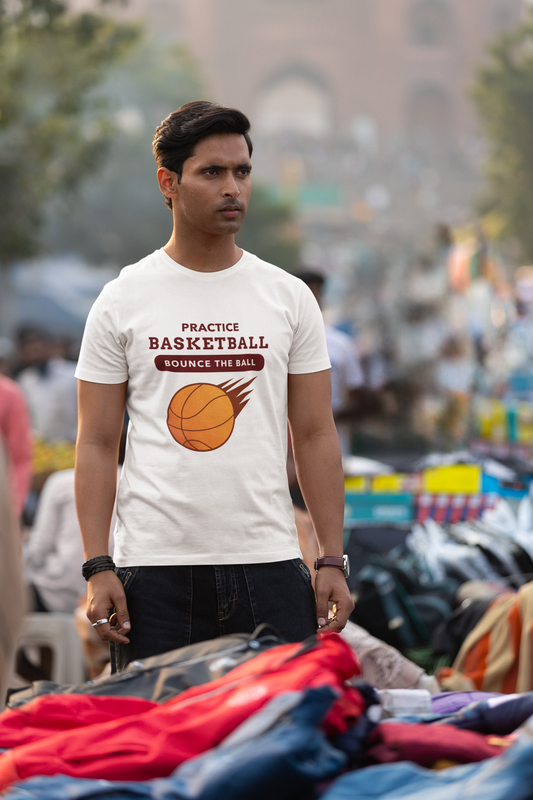 Practice basketball Printed white Unisex T-Shirt