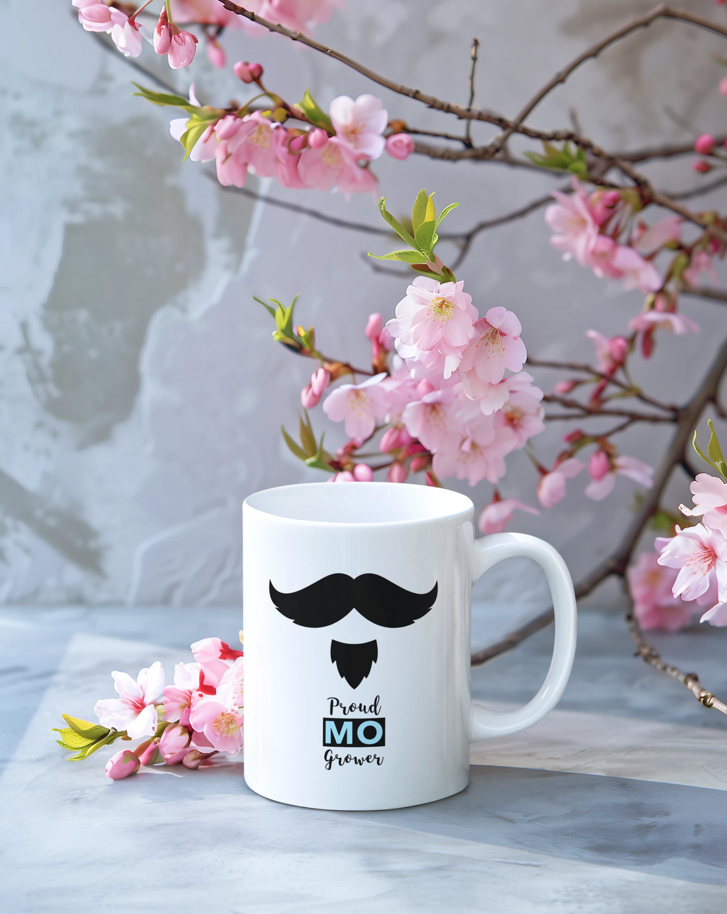 Proud Mo Grower Printed White Coffee Mug