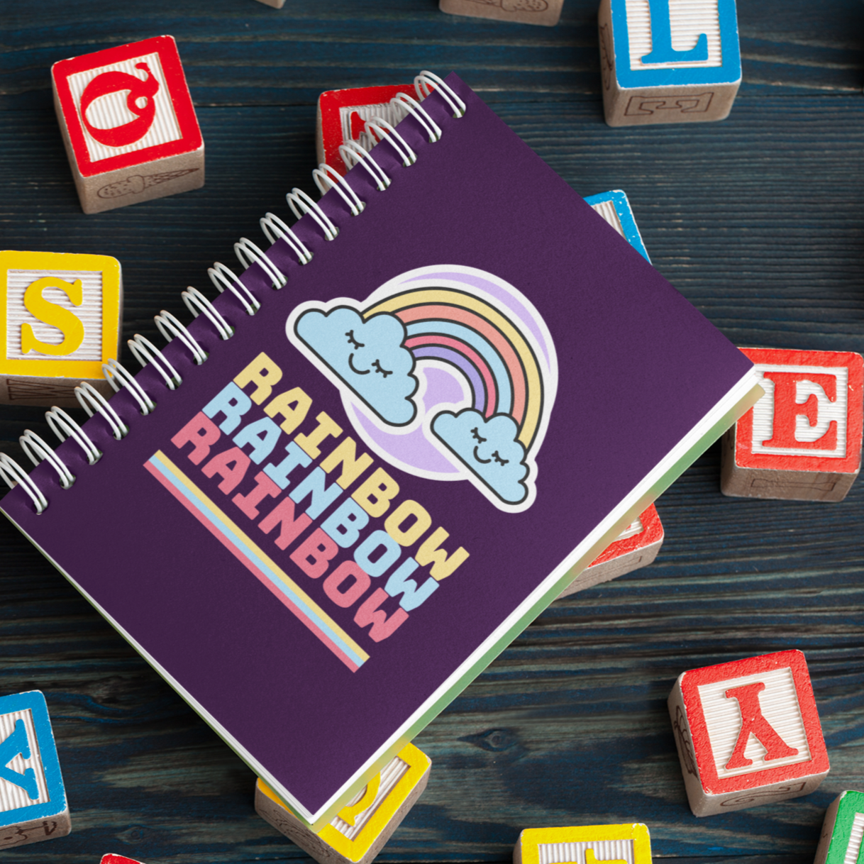 Rainbow A5 Spiral Notebook