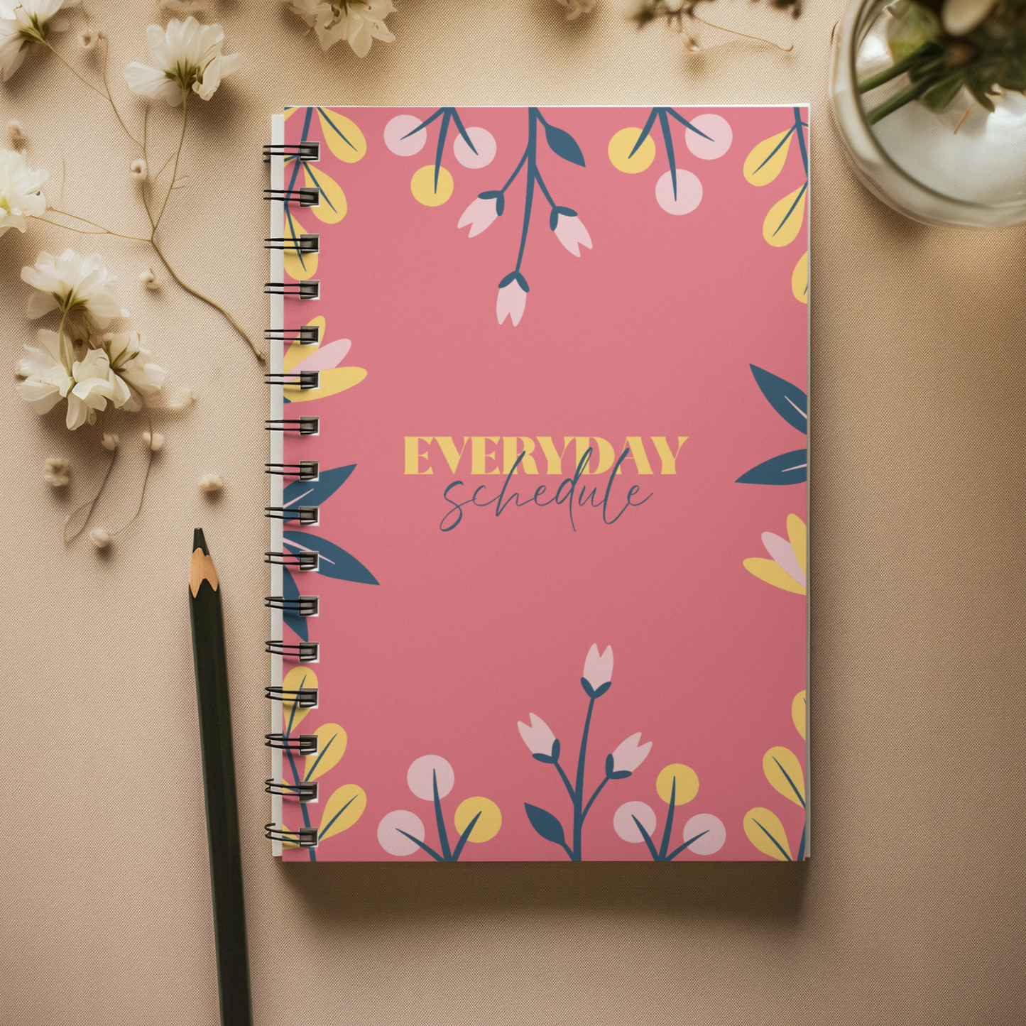 Every day schedule A5 Spiral Notebook