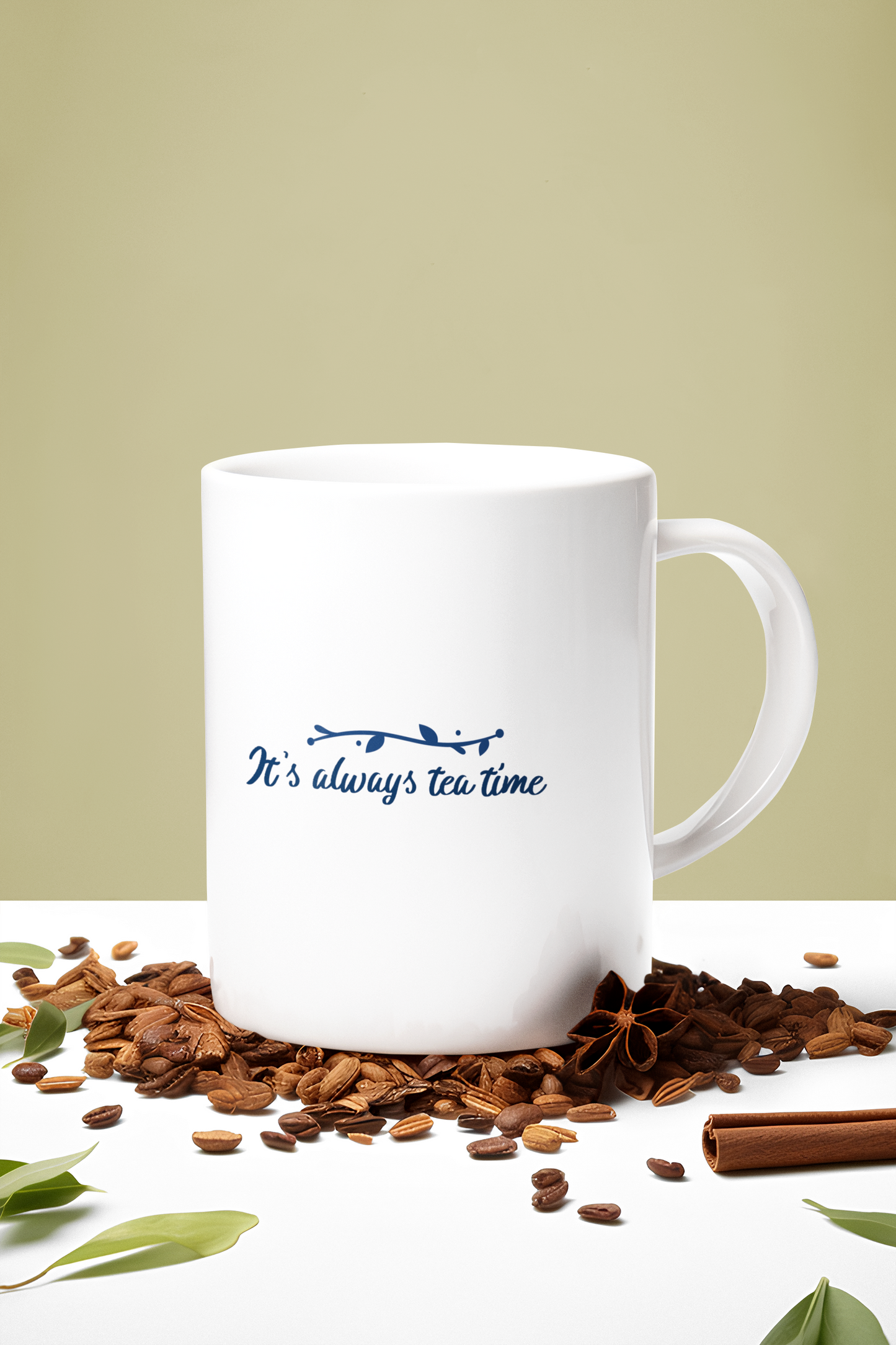 It's always tea time Printed White Coffee Mug