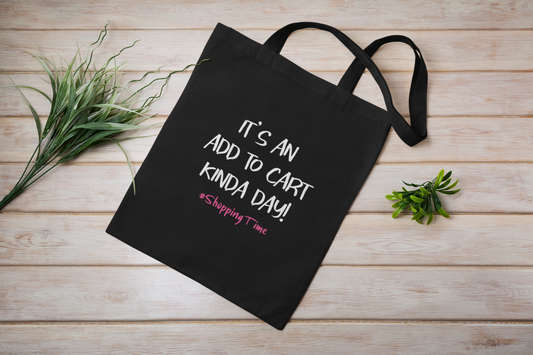 Shoping time Printed Tote Bag