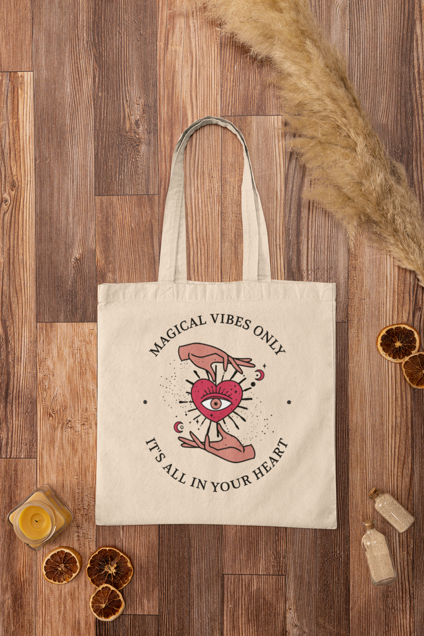 Magical vibes only Printed Tote Bag