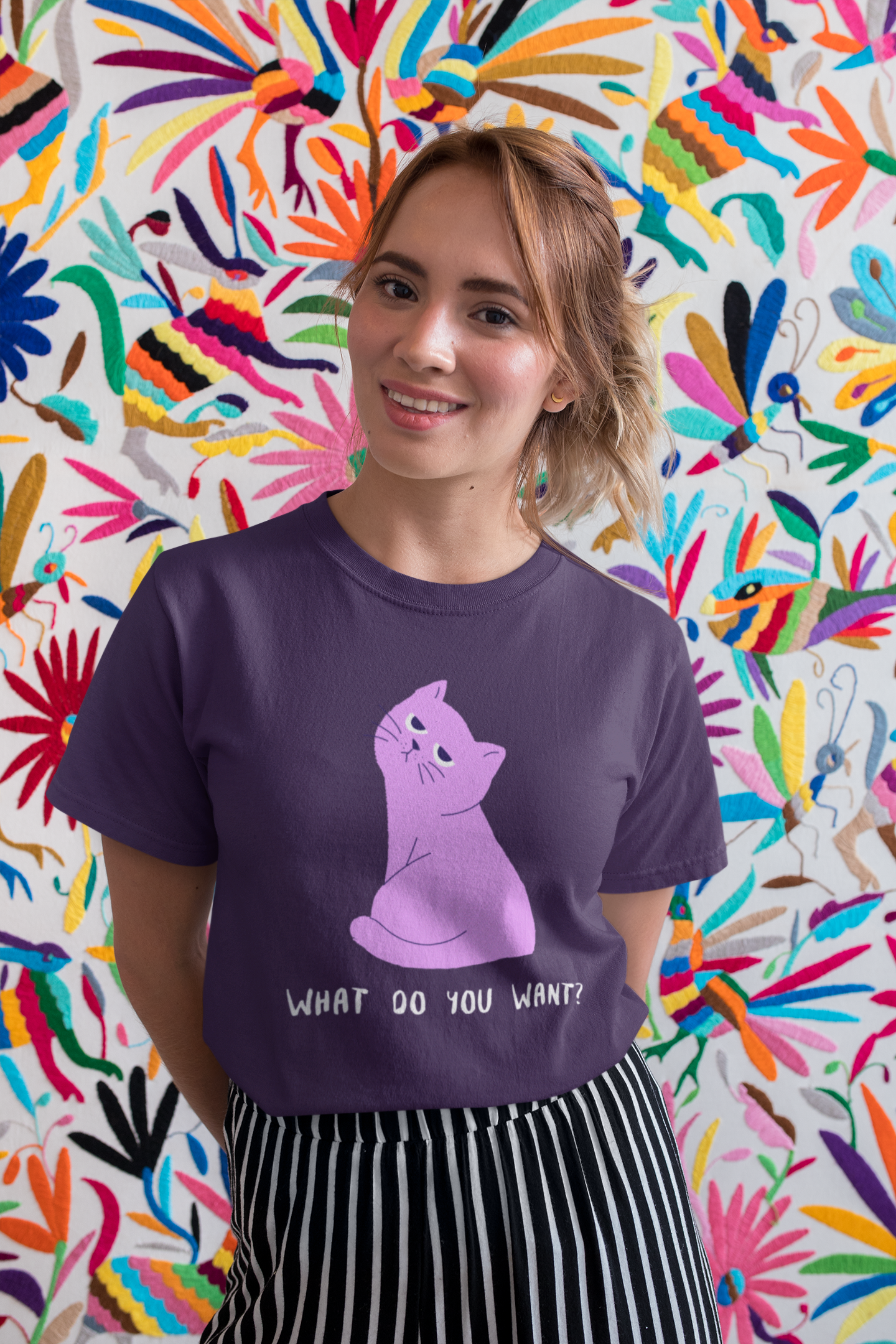 What Do You want Printed  purple Unisex T-Shirt