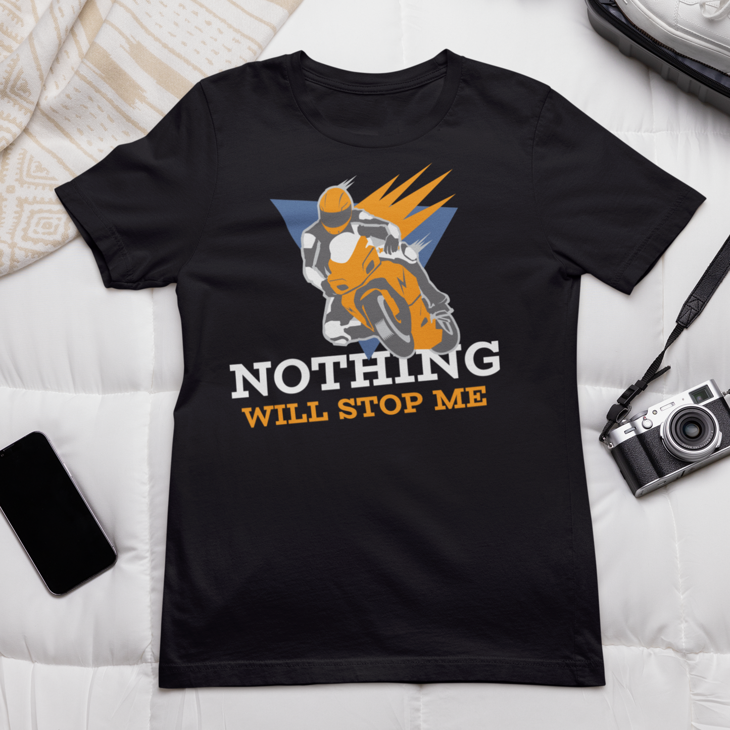 Nothing will stop me Printed black Unisex T-Shirt