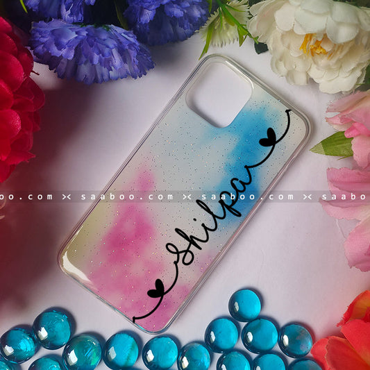 Holi Bling Pattern Name Silicone Case