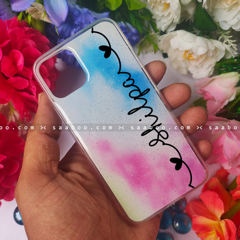 Holi Bling Pattern Name Silicone Case