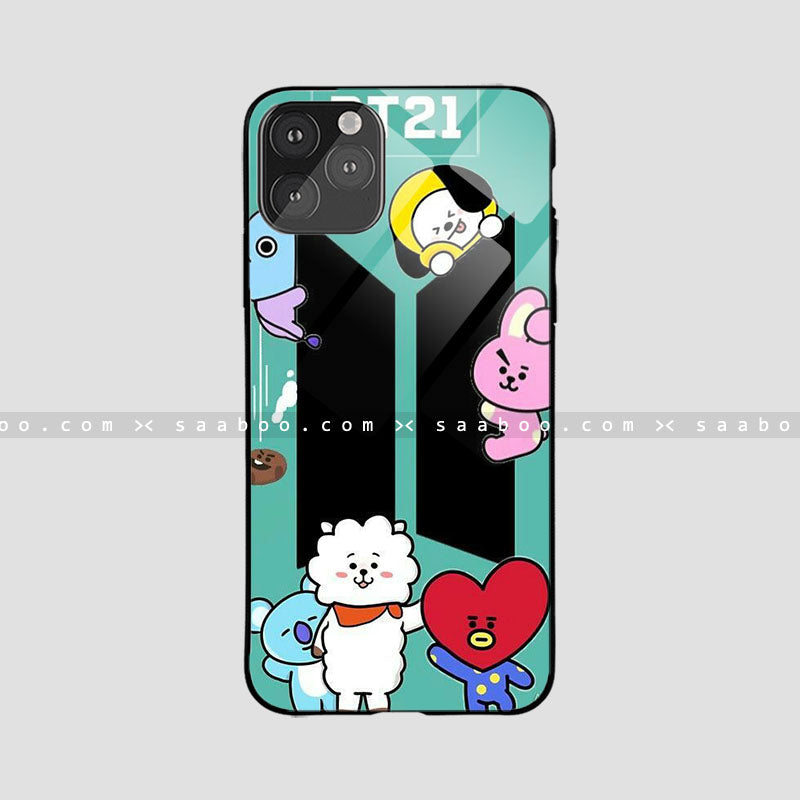 Glossy Protective Case With BT21 Design