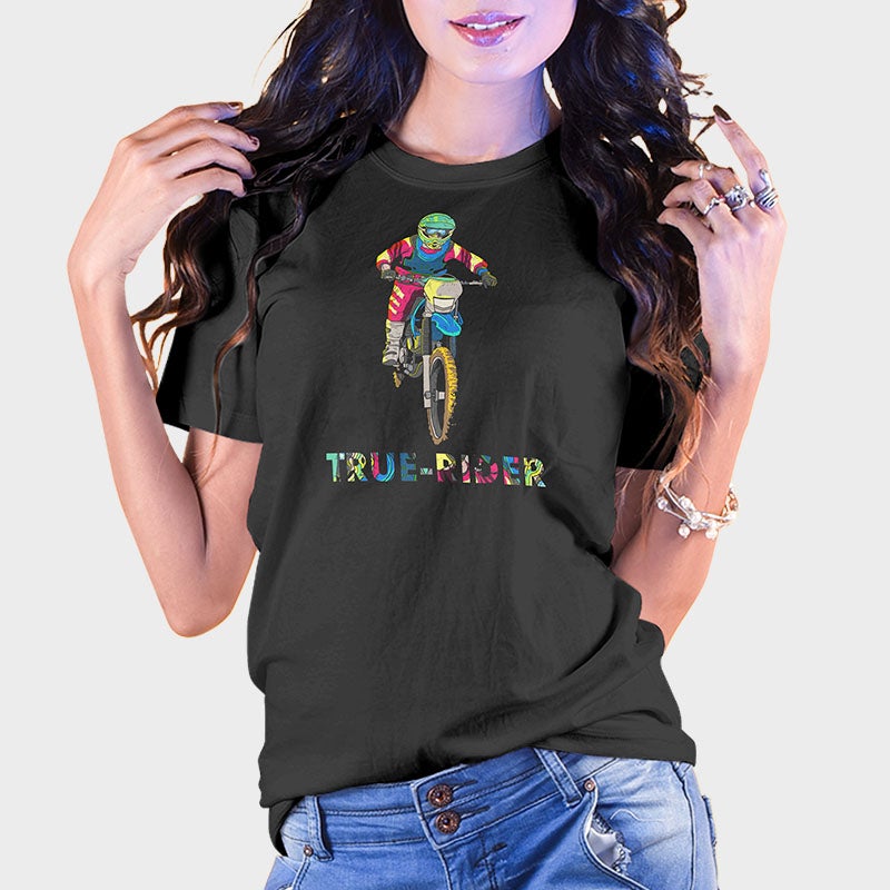 True Rider Black Unisex T-Shirt